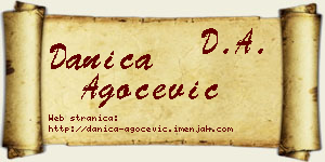 Danica Agočević vizit kartica